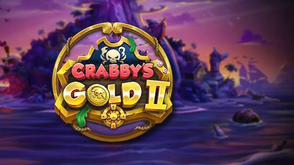 Pemandangan visual bertema bajak laut dari slot Crabby’s Gold II