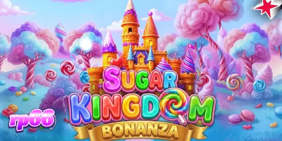 Tampilan visual slot Sugar Kingdom Bonanza dengan simbol permen yang cerah